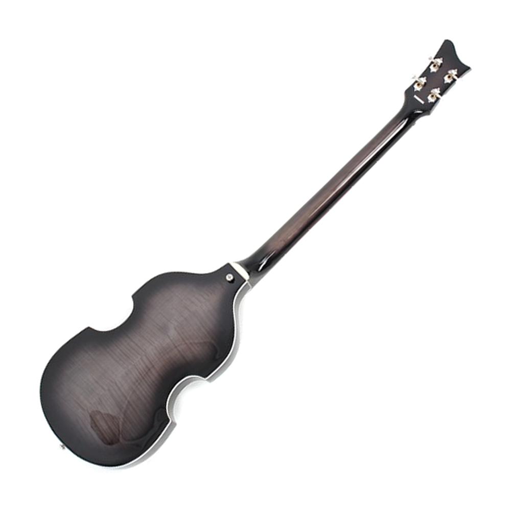 Hofner Ignition Violin Bass Guitar, Transparent Black