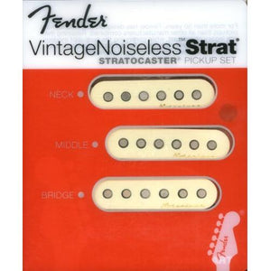 Fender Vintage Noiseless Stratocaster Pickups Set White, 3 Pickups