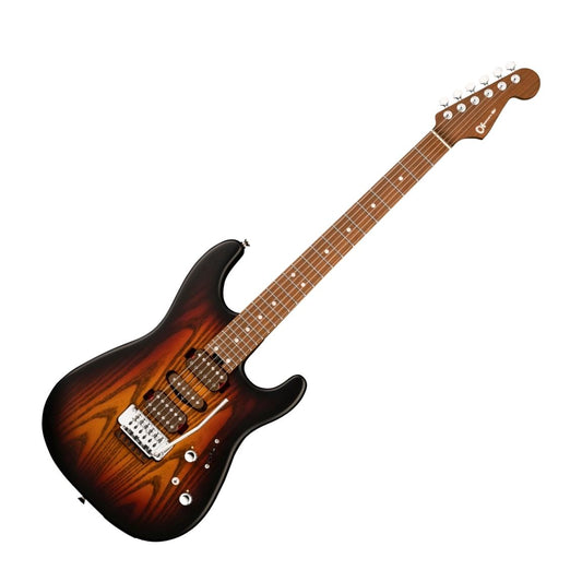 Charvel SD24 Guthrie Govan Signature MJ San Dimas Electric Guitar, Three-Tone Sunburst