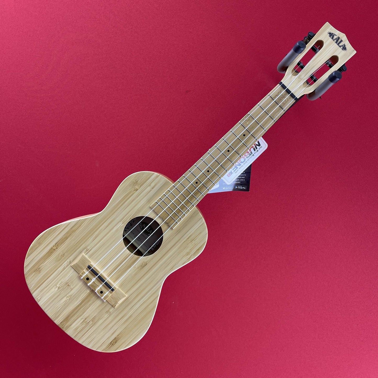 [USED] Kala KA-BMB-C Solid Bamboo Concert Ukulele, Natural Satin (See Description)