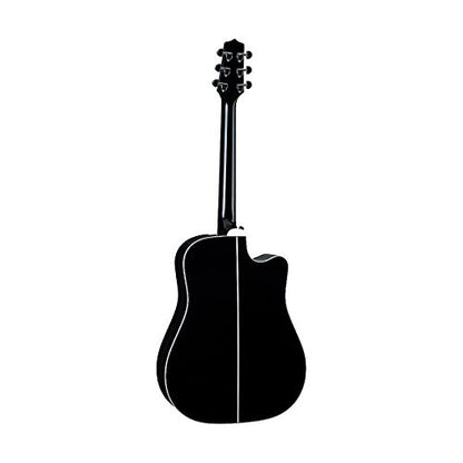 Takamine EF341SC-LH Dreadnought Acoustic/ Electric Guitar, Black, Left Handed with Case