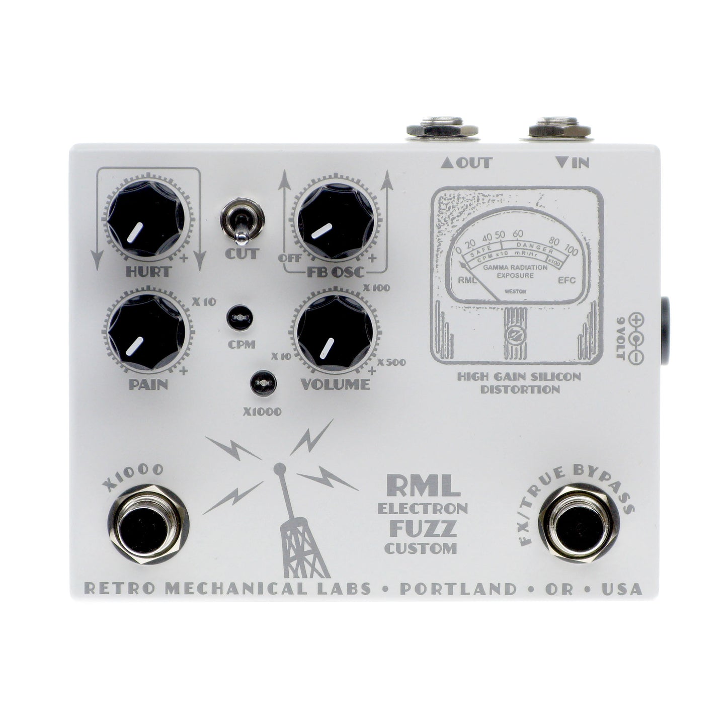 Retro Mechanical Labs Electron Fuzz Custom Mini, White