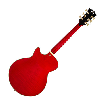 D'Angelico DAESSTCHGT Excel SS Series Semi Hollow Electric Guitar, Trans Cherry