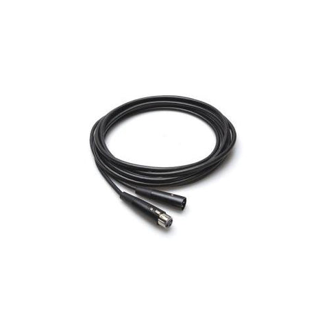Hosa MBL-125 Microphone Cable 25ft, Black XLR3F-XLR3M