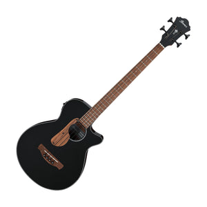 Ibanez AEGB24EBKH AE Series Acoustic Electric Bass Guitar, Black High Gloss