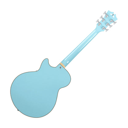 D'Angelico DAPSSSKBCS Premier SS Semi Hollow Electric Guitar w/Stopbar Tailpiece, Sky Blue