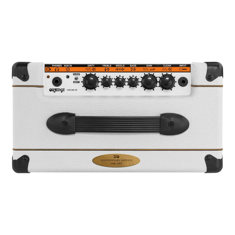 Orange Crush 20 1x8 20W Guitar Combo Amp, Limited Edition White