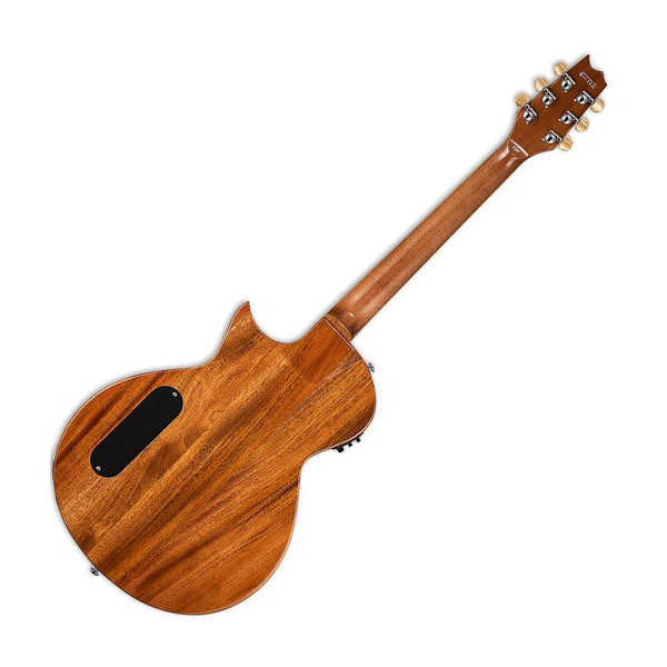 ESP LTD TL-6 Thinline Acoustic Electric Guitar, Aqua Marine Burst