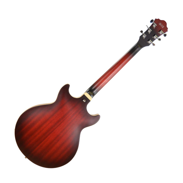 Ibanez Artcore AM53 Semi-Hollow Electric Guitar Flat Sunset Red