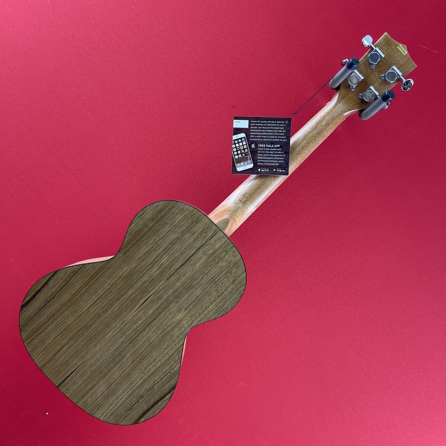 [USED] Kala KA-PWTE Acoustic Electric Tenor Ukulele, Natural Pacific Walnut