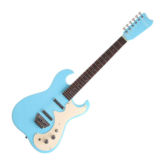 Silvertone 1449DBL Electric Guitar, Light Daphne Blue