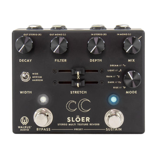 Walrus Audio Sloer Stereo Ambient Reverb, Black