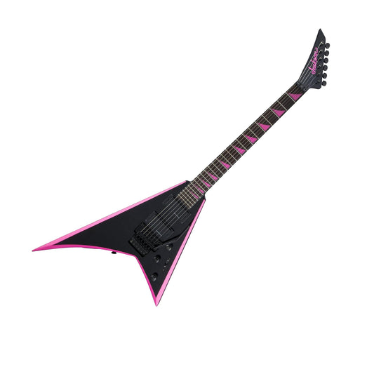 Jackson RRX24 X Series Rhoads Electric Guitar, Black w/Neon Pink Bevels