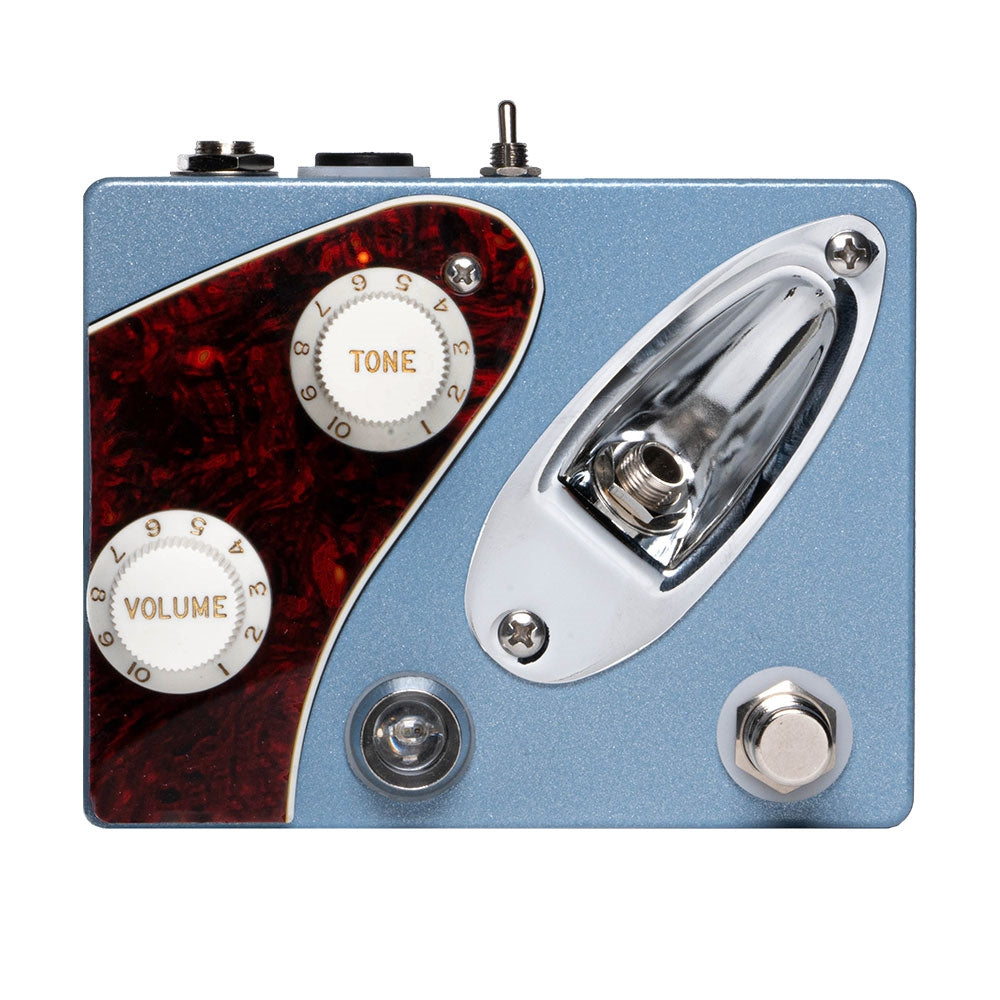 Coppersound Strategy V2 Preamp Boost, Ice Blue Metallic Tortoise/Parchment/Chrome