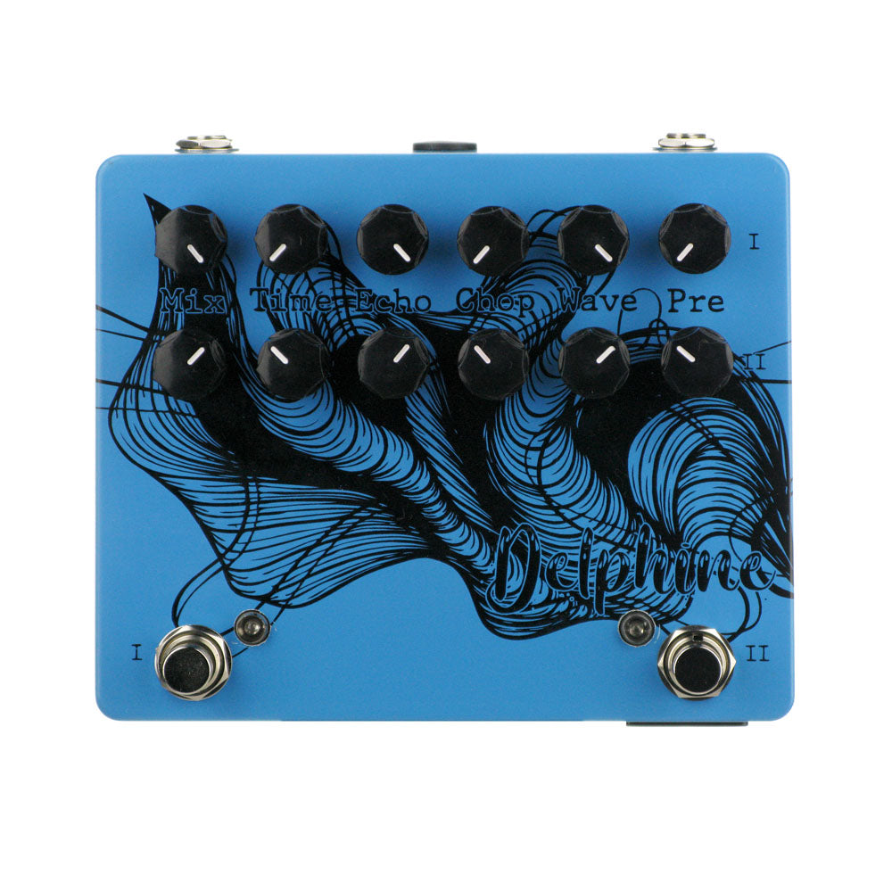 Tonetuga FX Delphine Dual Tape Delay, Blue