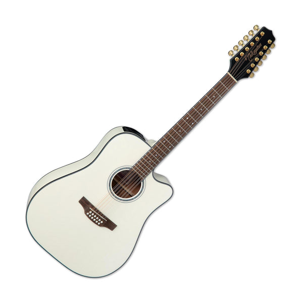 Takamine GD35CE-12 PW G Series 12 string Acoustic Electric Guitar, Pearl White