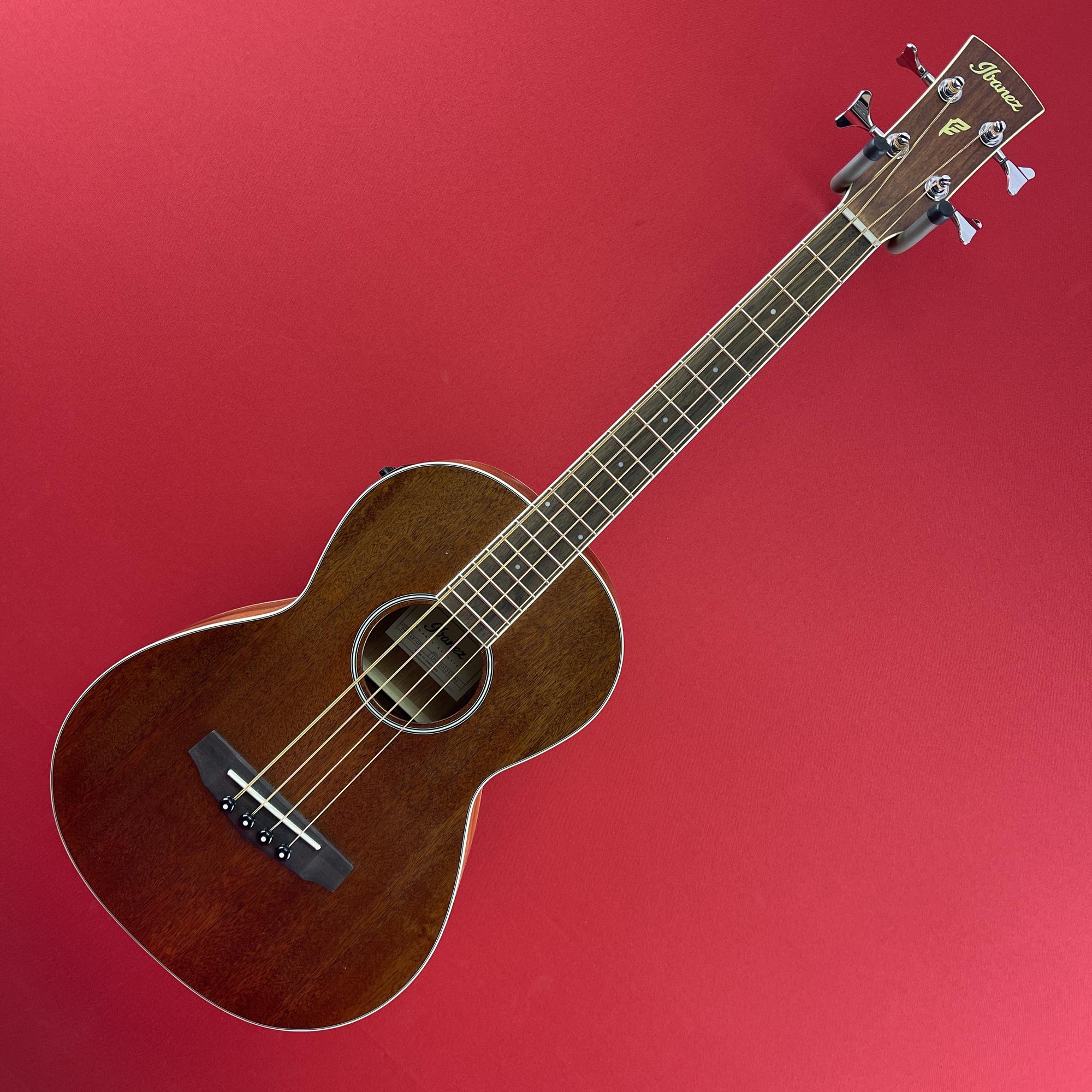 [USED] Ibanez PNB14EOPN Performance Series Parlor Acoustic-Electric Bass Guitar, Open Pore Natural