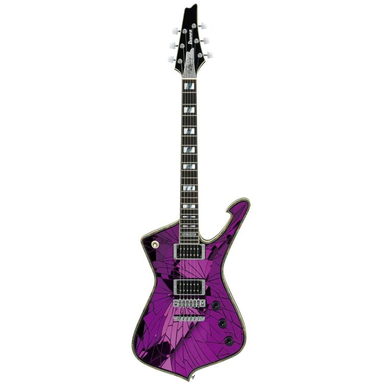 Ibanez PS2CM LE Paul Stanley Electric Guitar w/Purple Cracked Mirror ...