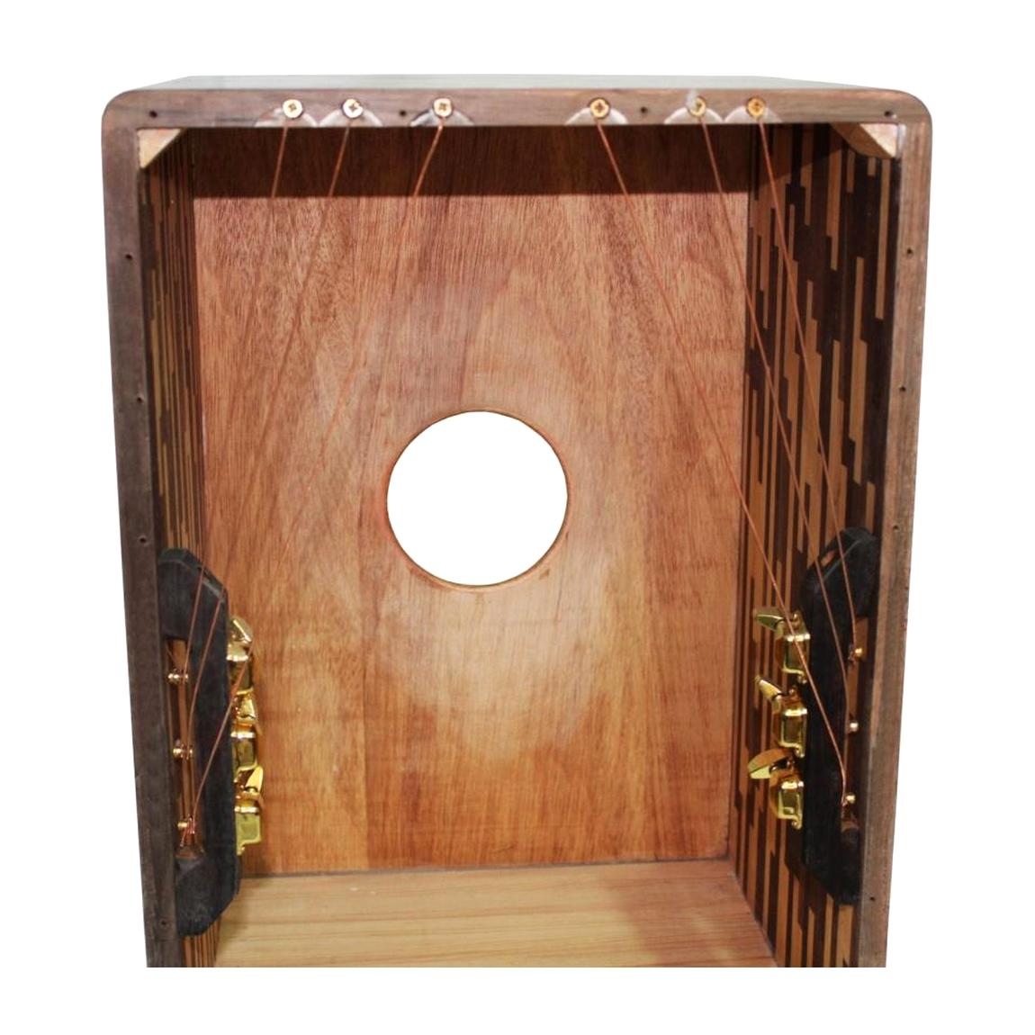 A Tempo Percussion CJ-JASP-01 Jaspé Dos Tonos Cajon w/Fine Tuning System and Gig Bag