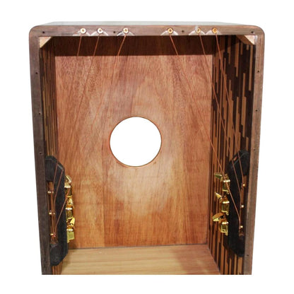 A Tempo Percussion CJ-JASP-01 Jaspé Dos Tonos Cajon w/Fine Tuning System and Gig Bag