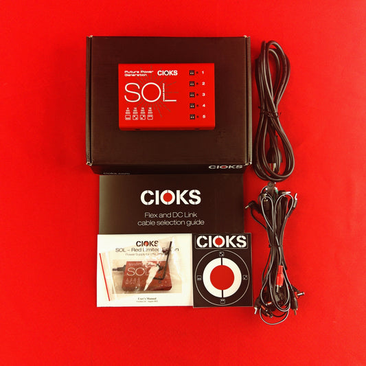 [USED] Cioks SOL Pedal Power Supply, Red (Gear Hero Exclusive) (See Description)