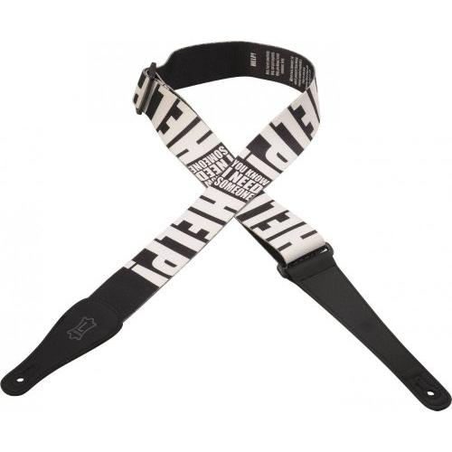 Levy's Lyric Series Polyester Guitar Strap, Help!