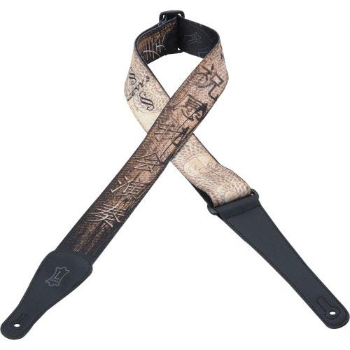 Levy's Polyester Guitar Strap, Kanji Tan