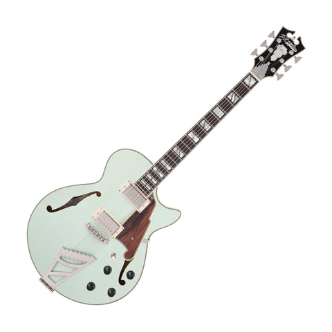 D'Angelico DADSSSAGESNT Deluxe SS Limited Edition Semi-Hollowbody Electric Guitar, Sage