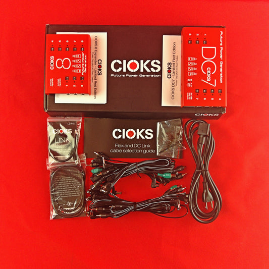 [USED] CIOKS SB15 Super Power Bundle (DC7+C8E) Pedal Power Supply, Red (Gear Hero Exclusive) (See Description)