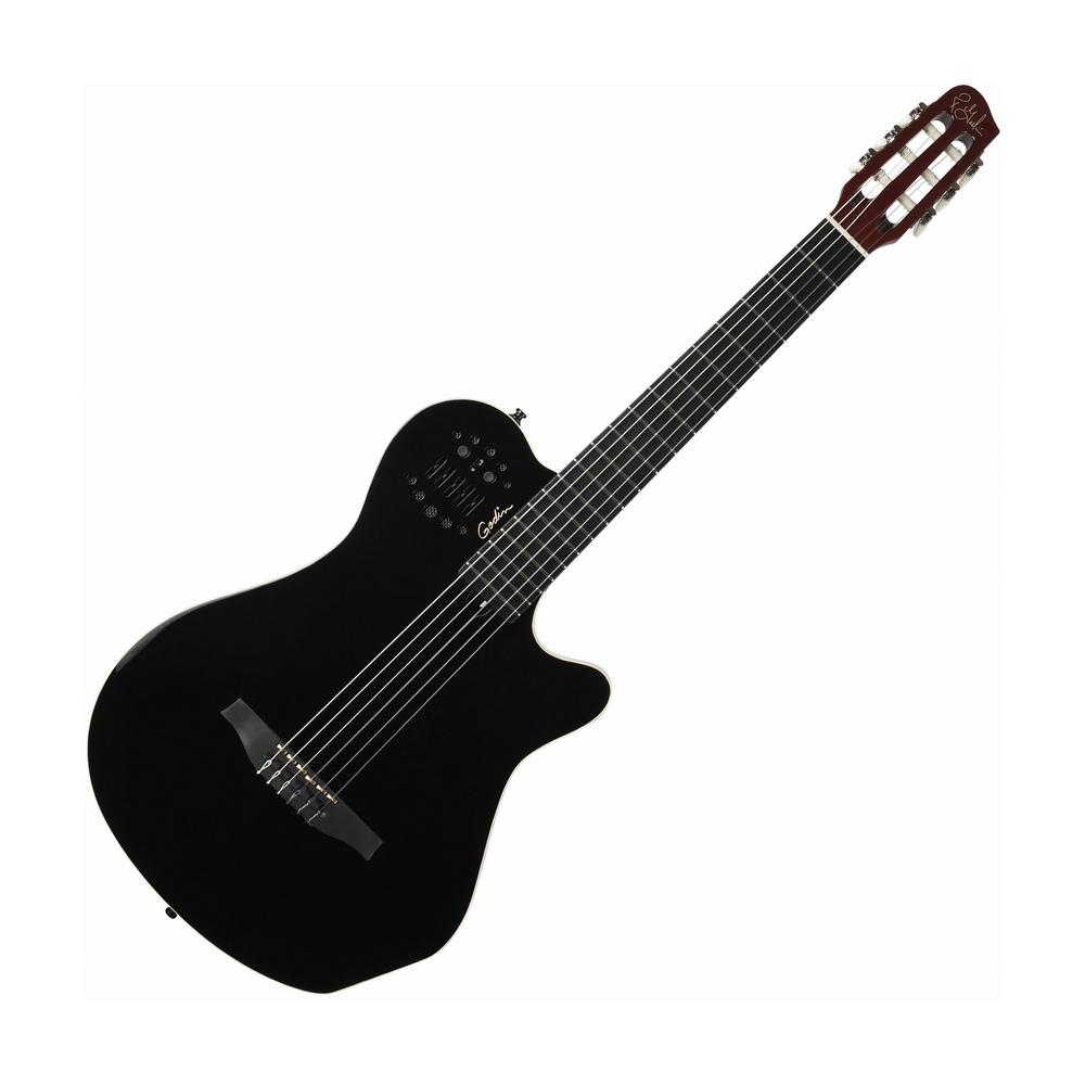 Godin ACS Grand Concert HG Acoustic Electric Guitar w/Gig Bag, Black