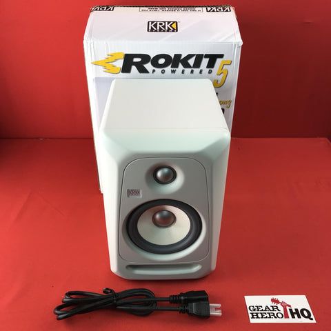 [USED] KRK RP5G3WN-NA Rokit 5 Generation 3 Powered Studio Monitor, White