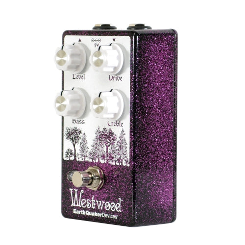 EarthQuaker Devices Westwood Translucent Drive Manipulator, Purple Sparkle  (Gear Hero Exclusive)