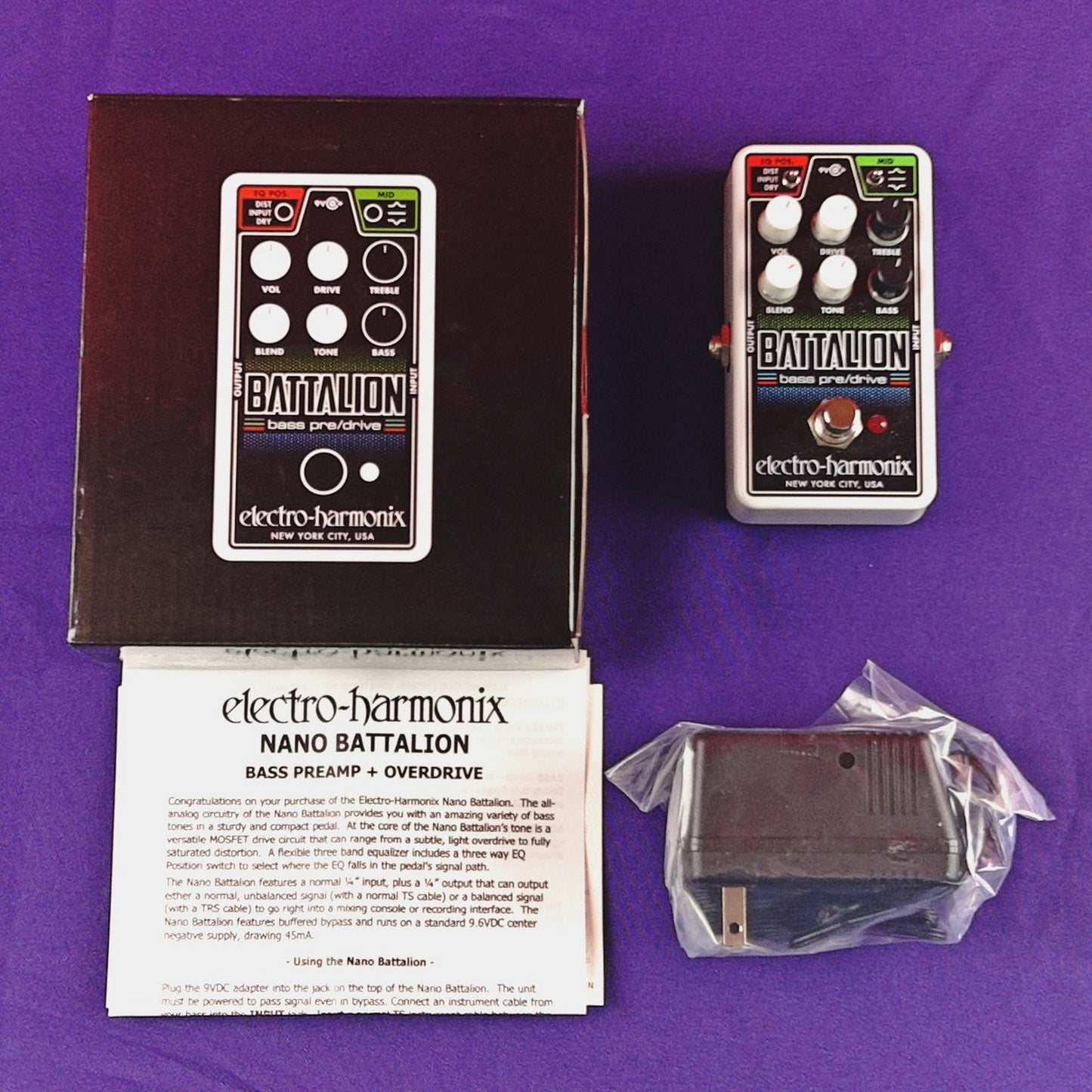 [USED] Electro-Harmonix Nano Battalion Bass Preamp Overdrive