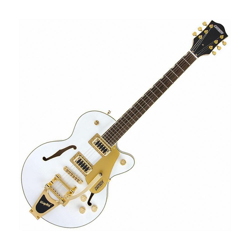 Gretsch G5655TG Limited Edition Electromatic Center Block Jr. Single-Cut w/Bigsby, Snow Crest White & Gold Hardware