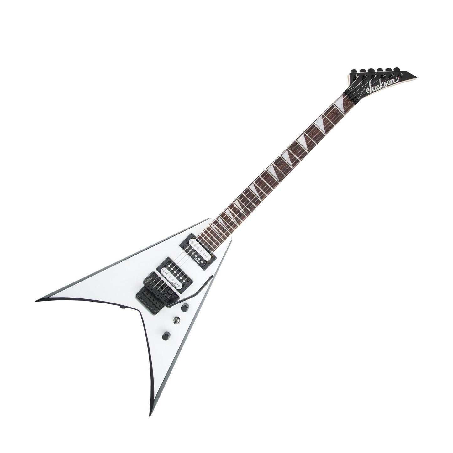 Jackson JS32 JS Series King V, White w/Black Bevels