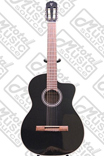 Takamine GC1CE BLK G Series Acoustic/ Electric Classical Cutaway Guitar, Black