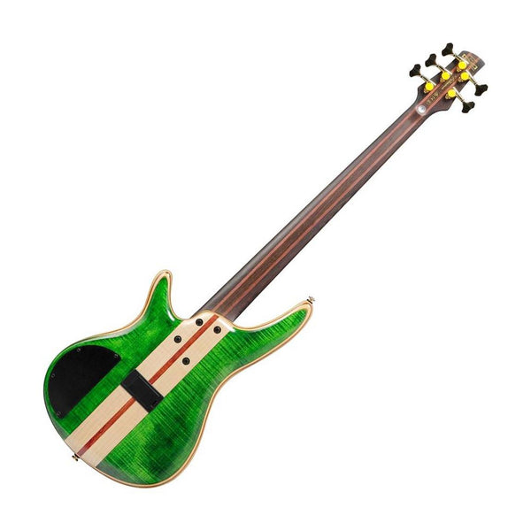 Ibanez SR5FMDXEGL SR Series Bass Guitar w/Gig Bag, Emerald Green Low Gloss
