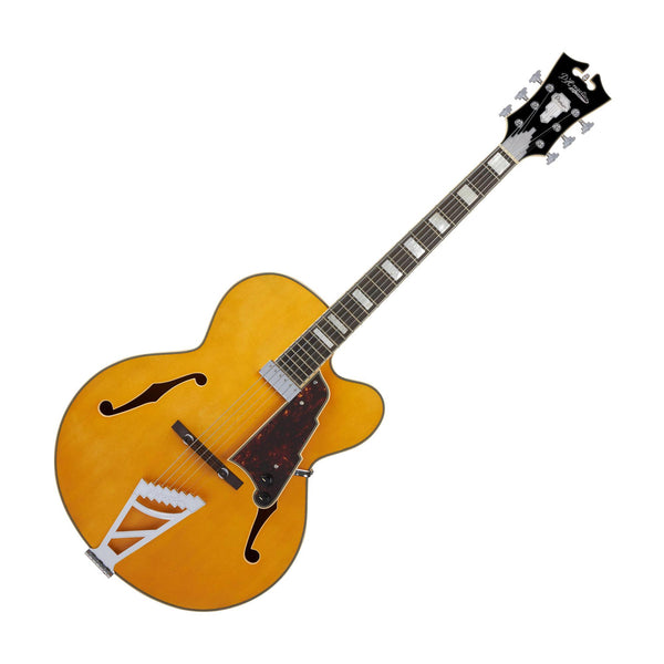 D'Angelico DAPEXL1SHBT Premier EXL-1 Series Hollowbody Electric Guitar, Satin Honey Blonde