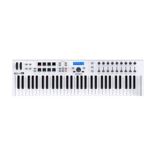 Arturia KeyLab 61 Essential 61 Key MIDI Keyboard Controller, White