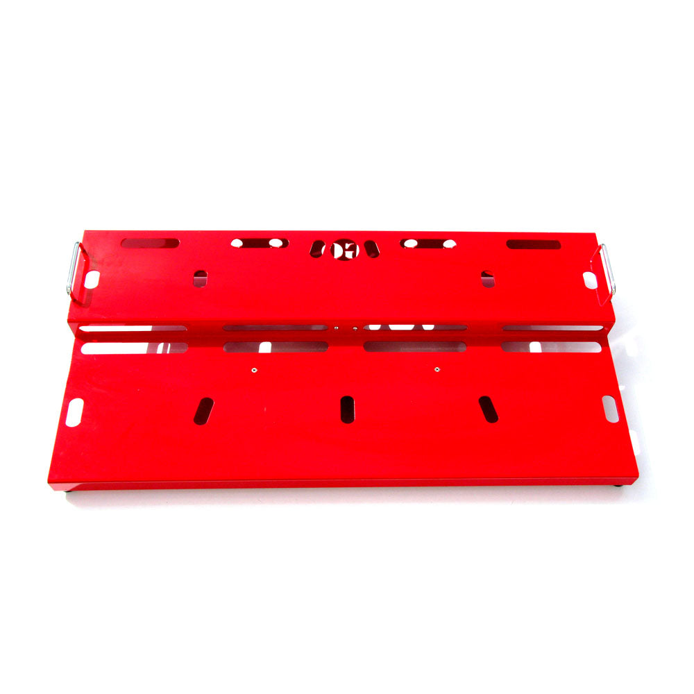 GO Pedalboards 2T36ATA 2-Tier 36-inch Aluminum Pedalboard w/ATA Flight Case, Red