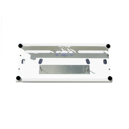 GO Pedalboards 1T24ATA 1-Tier 24-inch Aluminum Pedalboard w/ATA Flight Case, White