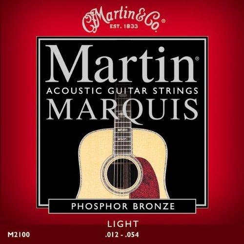 Martin 2100 Marquis Phosphor Bronze Acoustic Strings, Light