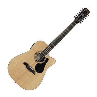 Alvarez AD60-12CE Artist Series Dreadnought 12-String Acoustic-Electric Guitar, Natural Gloss Finish