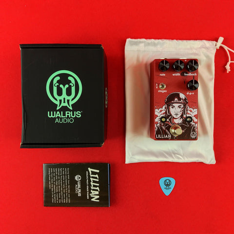 [USED] Walrus Audio Lillian Multi-Stage Analog Phaser, Red (Gear Hero Exclusive)