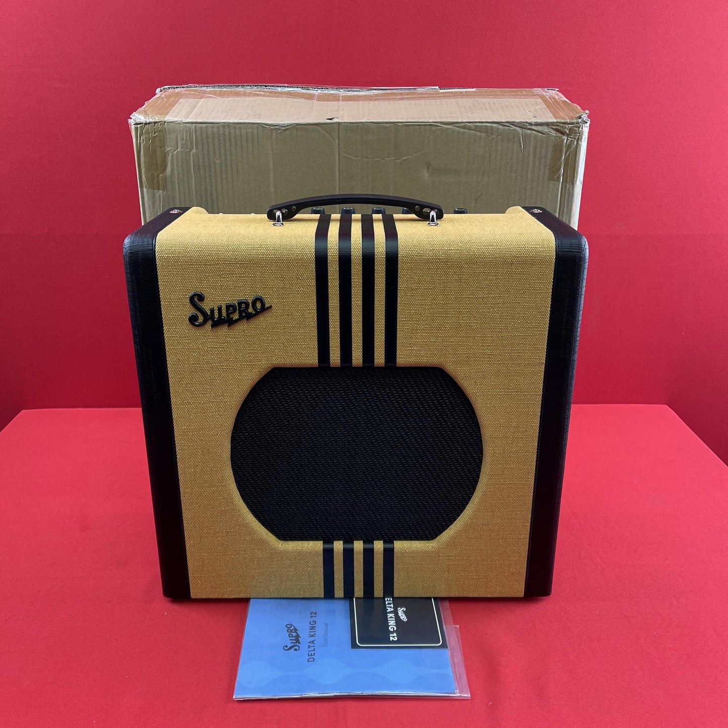 [USED] Supro 1822RTB Delta King 12 15-Watt 1 X 12" Guitar Combo, Tweed w/Black Stripes