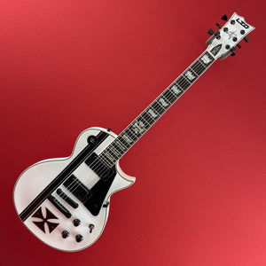 [USED] ESP LTD Iron Cross James Hetfield Signature Electric Guitar w/Case, Snow White