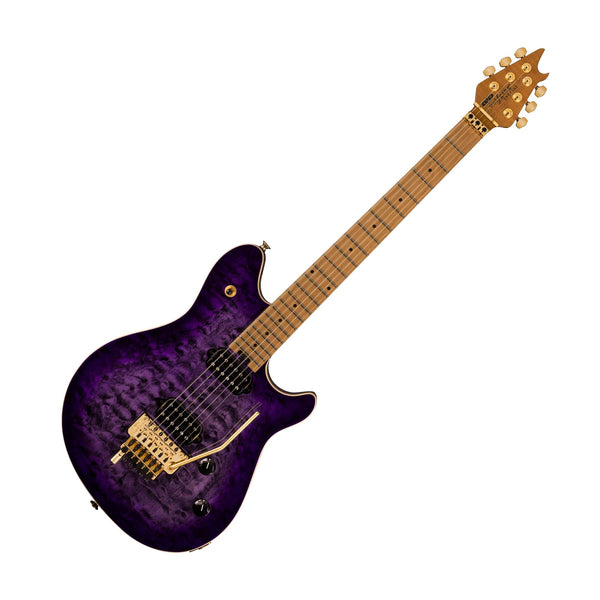 EVH Wolfgang Special Electric Guitar w/Floyd Rose, Quilted Maple Purple Burst