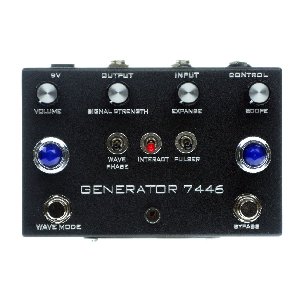 Industrialectric Generator 7446 Fuzz Tremolo Ring Modulator, Black