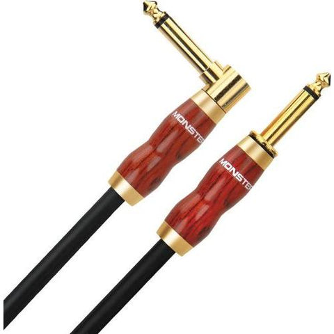 Monster Acoustic - 21' Instrument Cable - Angled to Straight 1/4" plugs