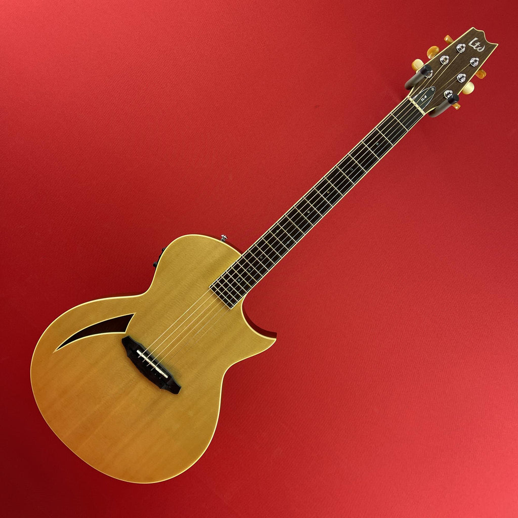 USED] ESP LTD TL-6 Thinline Acoustic/Electric Guitar, Natural 